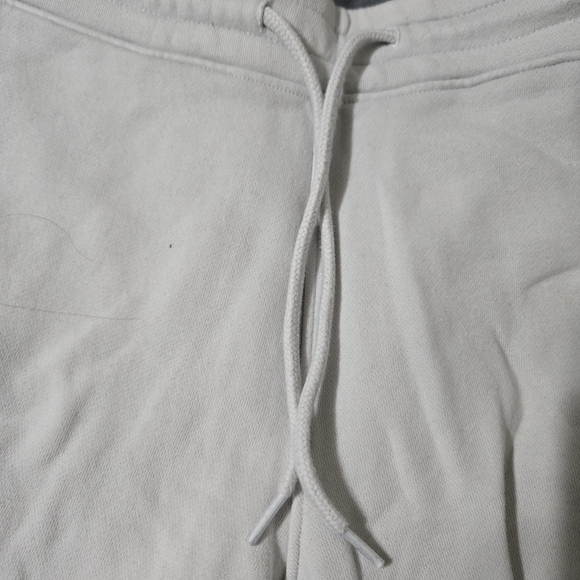 Hollister Shorts Mens Small White Fleece Sweat Drawstring Logo Athletic - Picture 2 of 9
